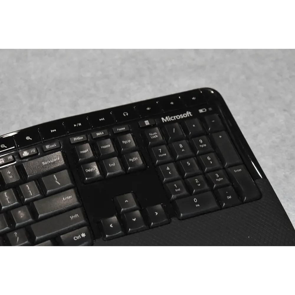 Microsoft Wireless Comfort Keyboard‎ 5050 Model 1728 No USB Dongle Ergonomic